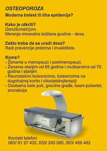 Reumatolog Osteoporoza Jagodina Pomoravlje